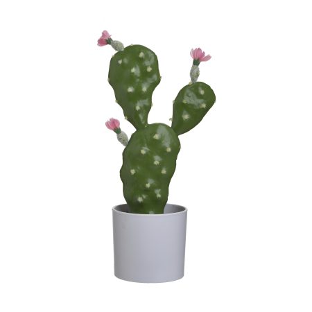 Искусственный цветок в кашпо - кактус  To4rooms