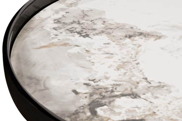 47ED-28010 Стол журнальный белый/черный хром 80*80*45см — изображение 5