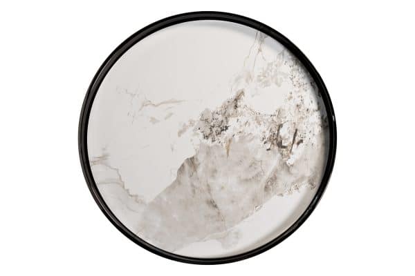 47ED-28020 Стол журнальный белый/черный хром 50*50*55см — изображение 2