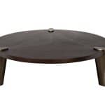 58DB-17191 Стол журнальн.Kong темный орех d161