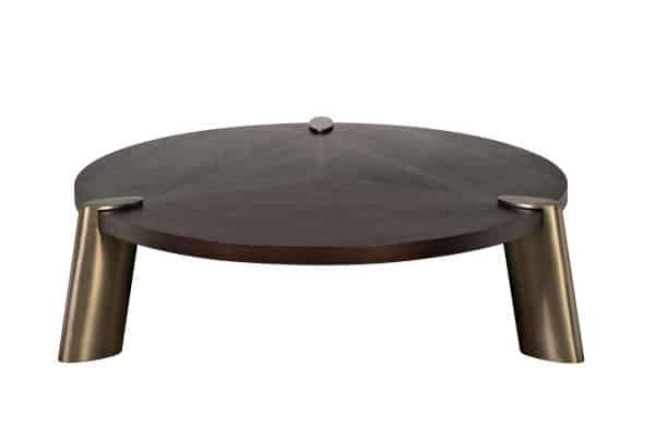 58DB-17191 Стол журнальн.Kong темный орех d161