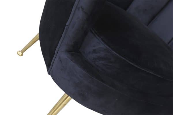 87YY-1907 BLK Кресло велюр черный 89*79*85см — изображение 4