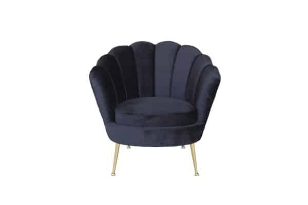 87YY-1907 BLK Кресло велюр черный 89*79*85см