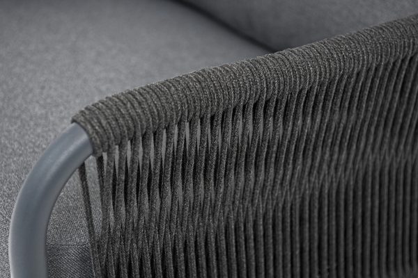 aneto-kreslo-pletenoe-iz-roupa-karkas-aljuminij-temno-seryj-ral7024-muar-roup-temno-seryj-kruglyj-tkan-temno-seraja-027-4 "Ането" кресло плетеное из роупа, каркас алюминий темно-серый (RAL7024) муар, роуп темно-серый круглый, ткань темно-серая 027 — изображение 5