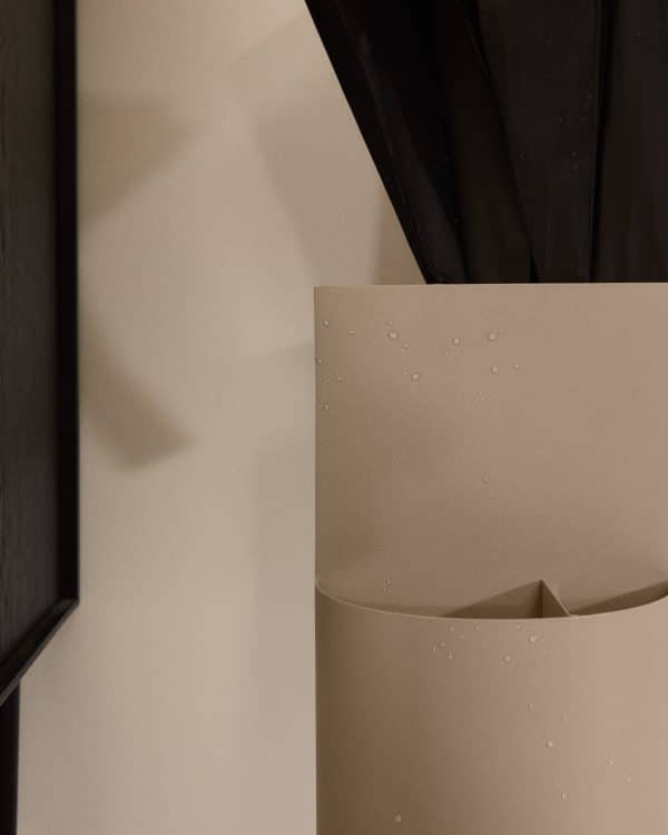 Atin Подставка для зонтов из бежевого металла — изображение 3