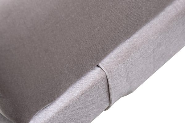 Банкетка Prima 160 на метал опорах серая Velvet SER 40*160*40см — изображение 4