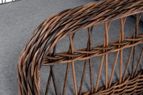 "Цесена" кресло плетеное из искусственного ротанга, цвет коричневый — изображение 5