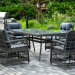 "Цесена" обеденная группа плетеная из искусственного ротанга