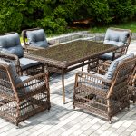 "Цесена" обеденная группа плетеная из искусственного ротанга