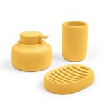 Chia Мыльница из искусственного камня горчичная — изображение 3