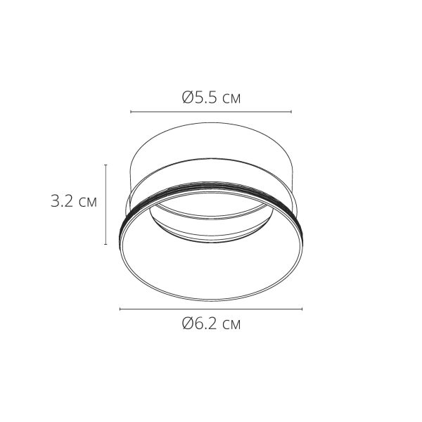 Декоративная рамка для безрамочного светильника Arte Lamp INTER A3010PL-1WH — изображение 5
