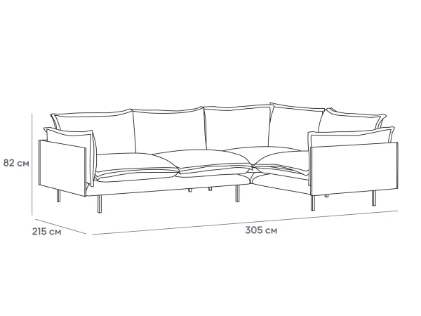 Диван Barcelona белый, бежевый — изображение 3