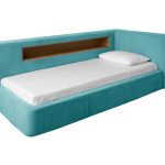 Диван-кровать Cube c нишей L (бирюзовый)