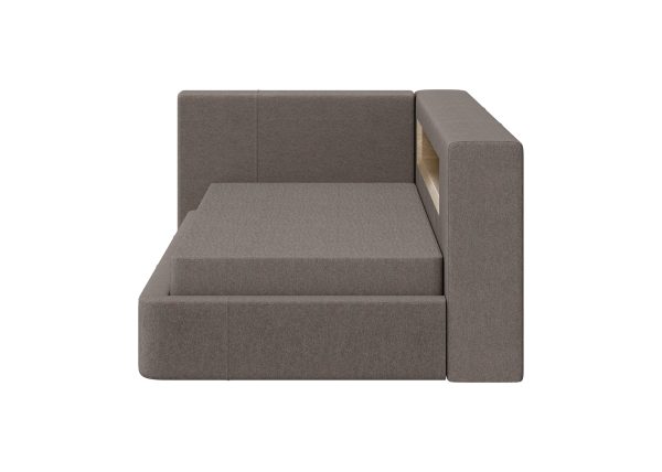 Диван-кровать Cube c нишей L (капучино, твид) — изображение 3