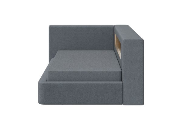 Диван-кровать Cube c нишей L (серый, твид) — изображение 4