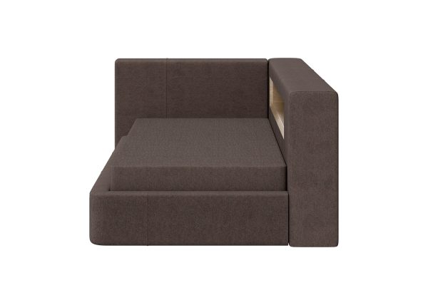 Диван-кровать Cube c нишей L (шоколад, твид) — изображение 4