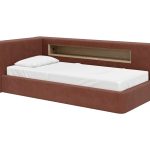 Диван-кровать Cube c нишей L (сиена FiberGuard)