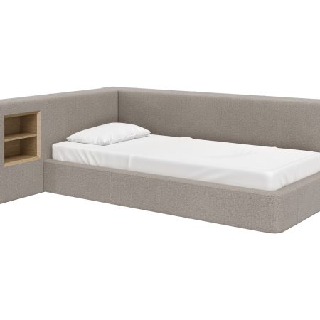 Диван-кровать Cube c нишей M (бежевый