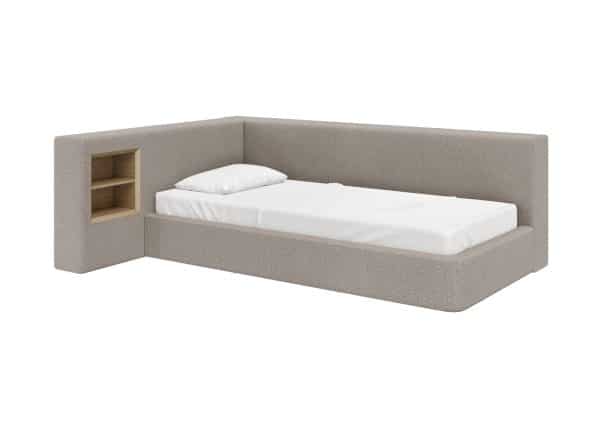 Диван-кровать Cube c нишей M (бежевый