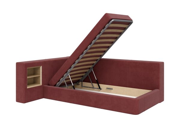 divan-krovat-cube-c-nishej-m-bordovyj-fiberguarde-1 Диван-кровать Cube c нишей M (бордовый FiberGuardе) — изображение 2
