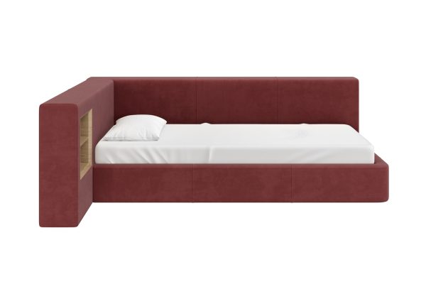 divan-krovat-cube-c-nishej-m-bordovyj-fiberguarde-2 Диван-кровать Cube c нишей M (бордовый FiberGuardе) — изображение 3