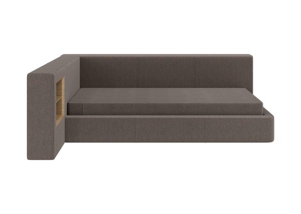 Диван-кровать Cube c нишей M (капучино, твид) — изображение 4