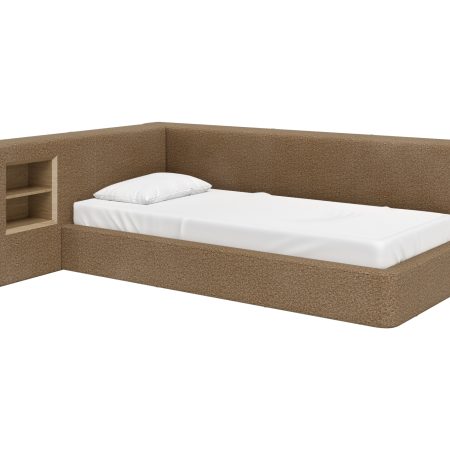 Диван-кровать Cube c нишей M (коричневый