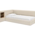 Диван-кровать Cube c нишей M (молочный