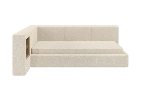 Диван-кровать Cube c нишей M (молочный, букле) — изображение 4