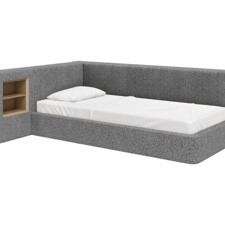 Диван-кровать Cube c нишей M (серый