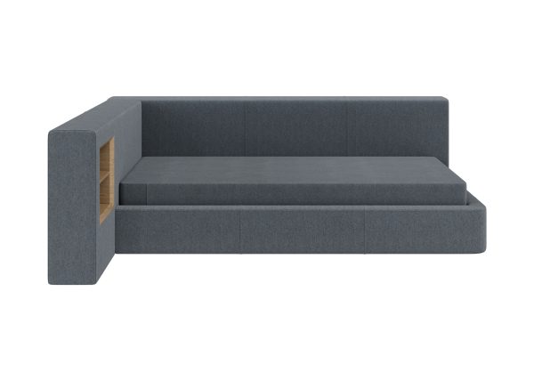 Диван-кровать Cube c нишей M (серый, твид) — изображение 4