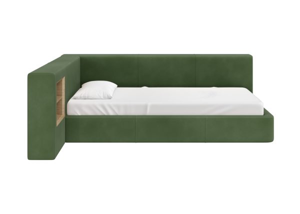 Диван-кровать Cube c нишей M (зелено-голубой FiberGuardе) — изображение 3