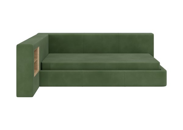 Диван-кровать Cube c нишей M (зелено-голубой FiberGuardе) — изображение 4