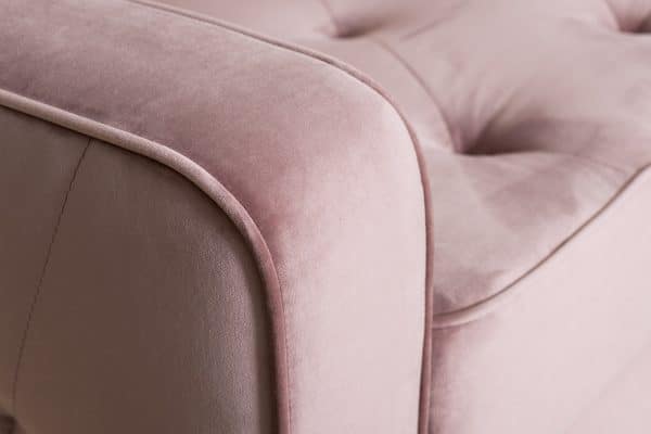 Диван Loren трехм.раскл с кантом,велюр пыльная роза Н-Йорк40 — изображение 4