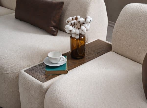 Диван угловой Сидней со столиком белый — изображение 4