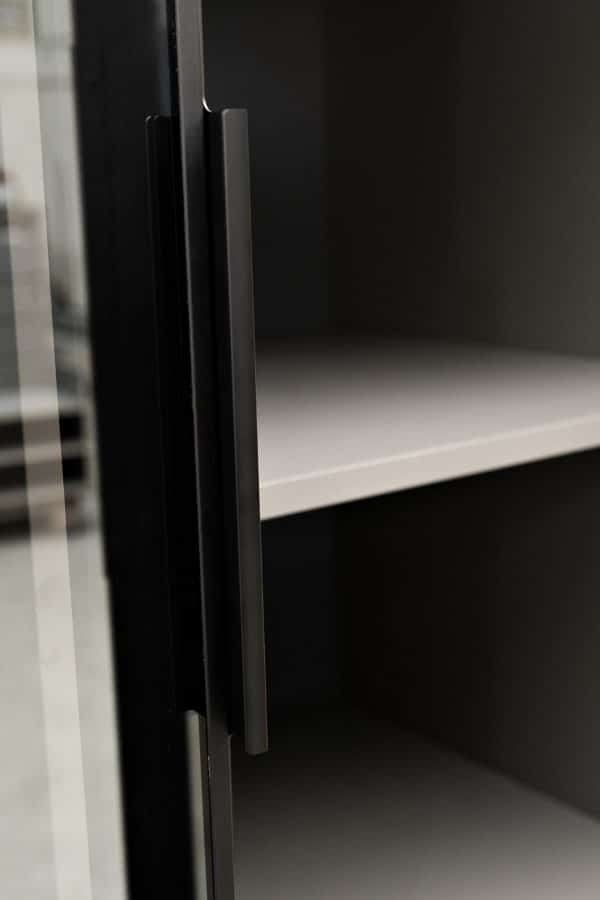 GD-10013-6-2 Шкаф Alto двухд с полками, цвет серый Кобальт, дверцы стекло(тонир) 100*57*230.5см — изображение 5