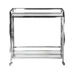 GY-CRT8164 Стол-тележка сервировочная стекло прозр/хром 80*40*83