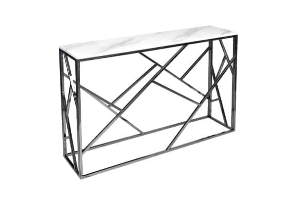 GY-CST2051214BLSM Консоль иск.мрамор/темн.хром 30*115*78см — изображение 2
