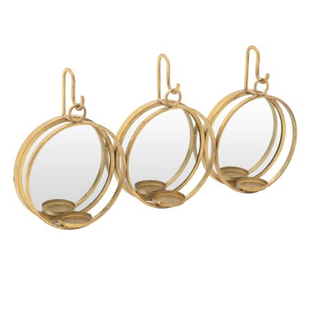 Зеркало настенное с подсвечниками Golden Illusion To4rooms