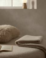 Hura Плед из шерсти цвета экрю с оборками 170 х 130 см — изображение 2