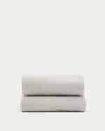 Hura Плед из шерсти цвета экрю с оборками 170 х 130 см