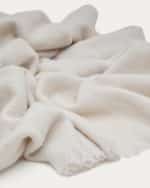 Hura Плед из шерсти цвета экрю с оборками 170 х 130 см — изображение 4