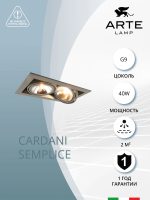 Карданный светильник Arte Lamp CARDANI SEMPLICE A5949PL-2GY — изображение 2