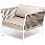 "Касабланка" кресло плетеное из роупа