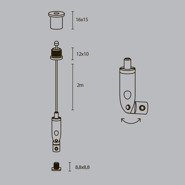 Комплектующие для профиля Led Strip ALM-3535R-P-2M — изображение 3