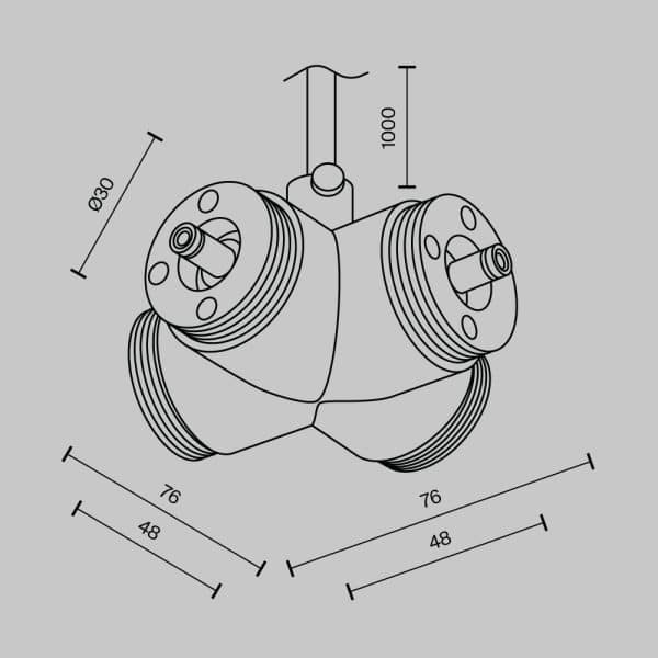 Комплектующие для систем освещения с токоведущими элементами Technical CA017TX-P-B — изображение 5