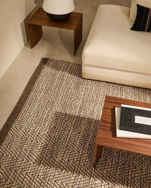 Ковер Tambo из джута бежевого цвета 70 x 140 см — изображение 2