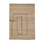 Ковер Velira из джута с графическим рисунком 160 x 230 см