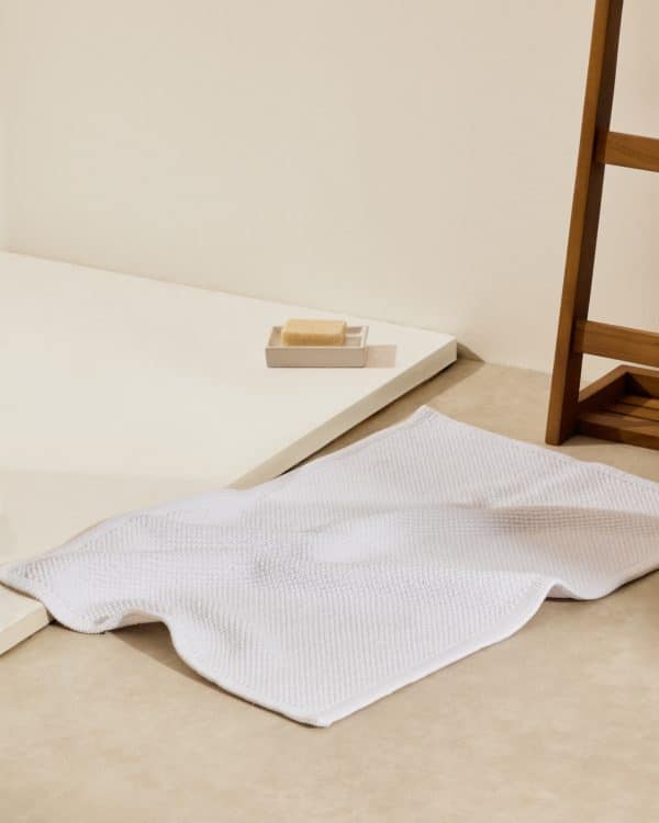 Коврик для ванной Erona из хлопка белый 50 x 70 см — изображение 2