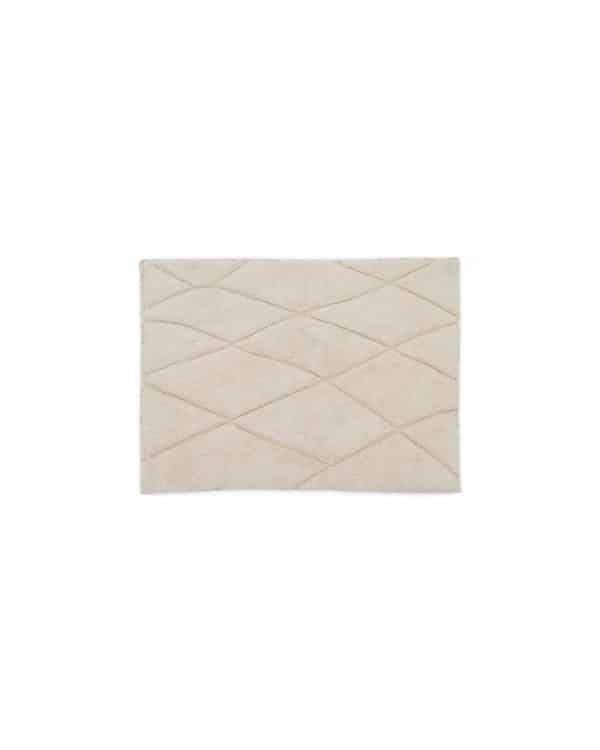 Коврик для ванной Nyana белый хлопковый 50 x 70 см — изображение 3